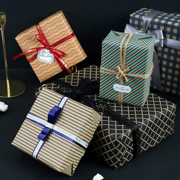 Presentpapper för män, födelsedagspresent, kraftpapper, alla hjärtans dag, presentpapper, semester, gör-det-själv-kostymdekoration