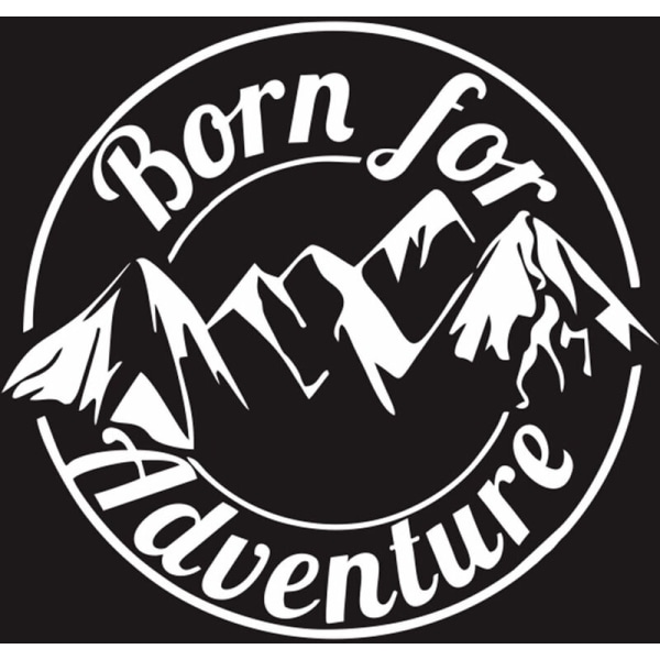 Born for Adventure reflekterande bilklistermärken Engelska klistermärken för O