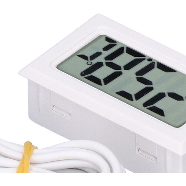 Digital Termometer Mini LCD Trådbunden Elektronisk Temperaturmätare FY13001Vit