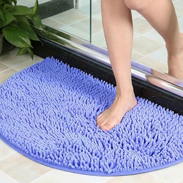 50X80Cm Pehmeä Liukumaton Matto Kylpyhuoneen Matto Lattian Ovimatto Likaa Estävä Puoliympyrän Lattian Ovipehmusmatto