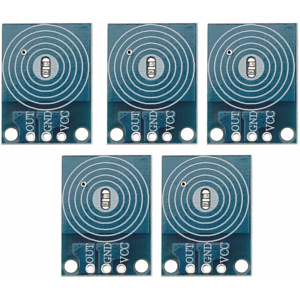 5PCS HOW-TO Kapacitiv knappljus Trycksensor Modul Digital LED Trycksensor Ingen pol Dimning 10A DC 5-12V