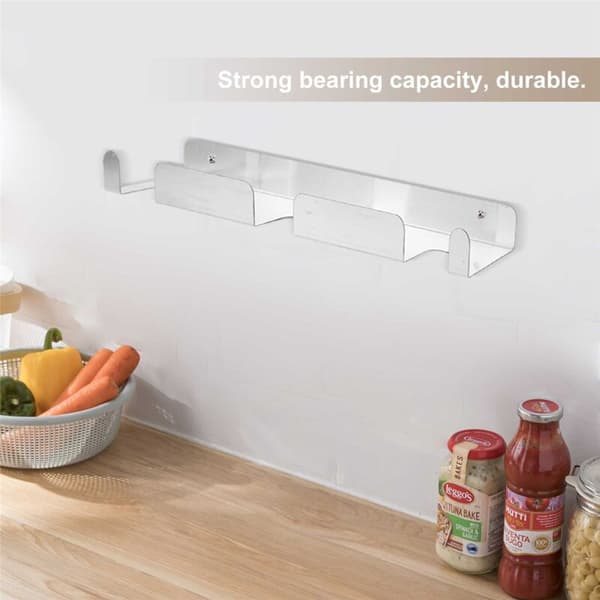 Pizza Peel Vægmontering Pizza Peel Rack Børstet Rustfrit Stål Heavy Duty Pizza Peel Vægmontering