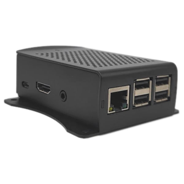 Aluminium kølehylster til Raspberry Pi 2B 3B 3B+ - Sort (Pi 2B 3B medfølger ikke)