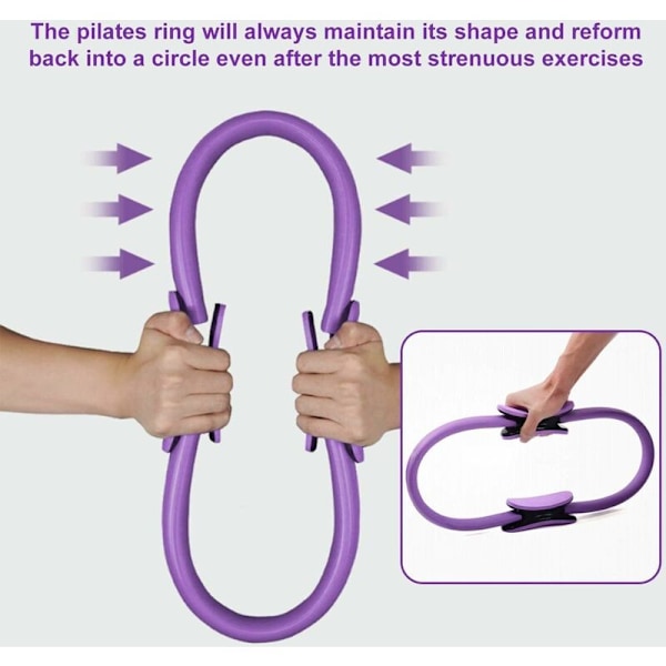 Kaksikahvainen Pilates-rengas Magic Ring, Body Sculpture Pilates-voimistelurengas/Aerobinen/Kuntosali-rengas,-Fei Yu