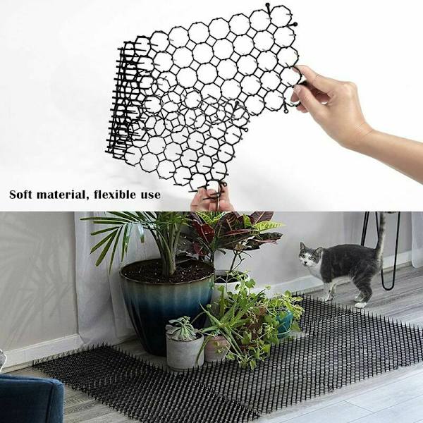 Muotoiltu pitkä 49cm anti-cat piikki kynsi kotisohva anti-cat kiipeily eristys kissa ajaa este anti-cat piikki matto