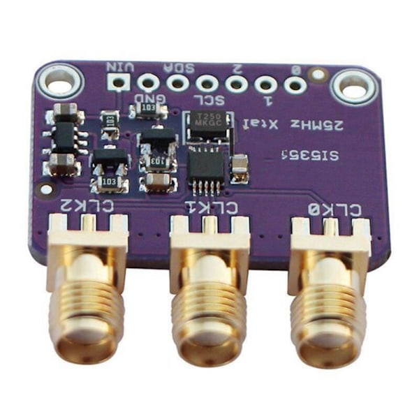 4X Si5351A I2C Klockgenerator Breakout Board 25Mhz 8Khz till 160Mhz för D9I2