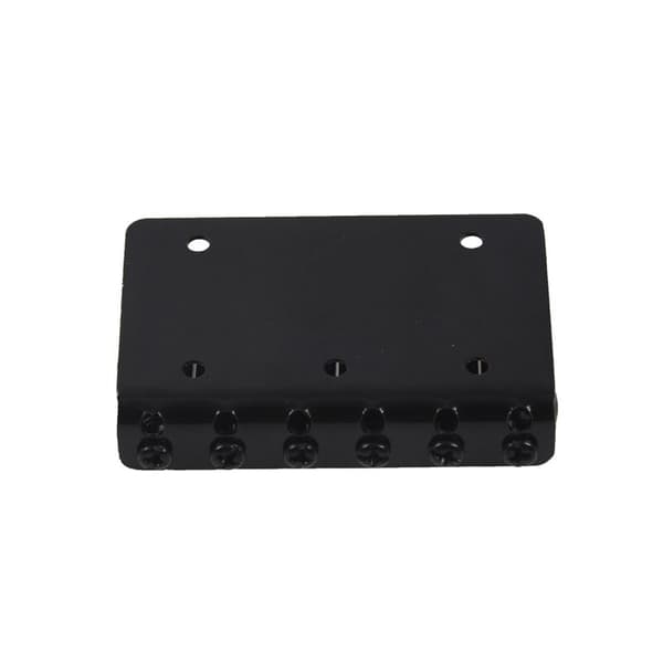 2x 6-strängad Fast Hardtail Gitarrbro Svart för Strat