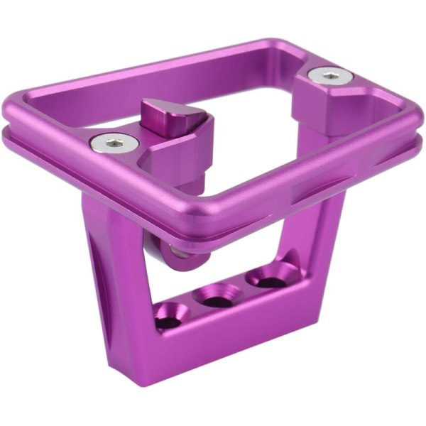 Framhållare cykeldelar för Brompton aluminiumlegering Pig Nose Panniers Block Bracket Fällbar cykelväska hållare, lila
