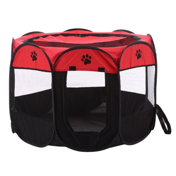 Kokoontaittuva lemmikkieläinten kantolaukku matkalaukku pehmeä laatikko koiralle, kissalle, häkki, kennel, talon punainen