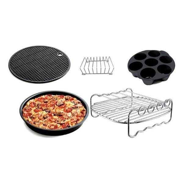 8-tums Airfryer-tillbehör som passar för Airfryer 5,2-8QT Bakkorg Pizzatall Grillgryta Köksbakningsverktyg för fest