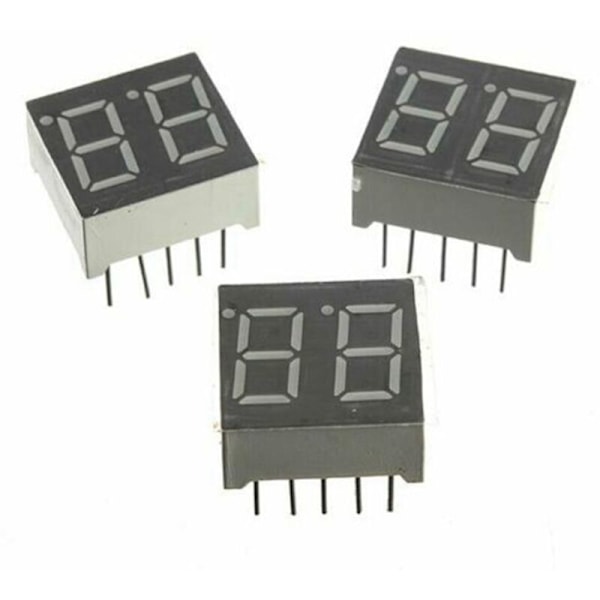 2-pack AT89C2051 6-siffrig LED-display Elektronisk Klocka DIY-kit The Flow Catcher