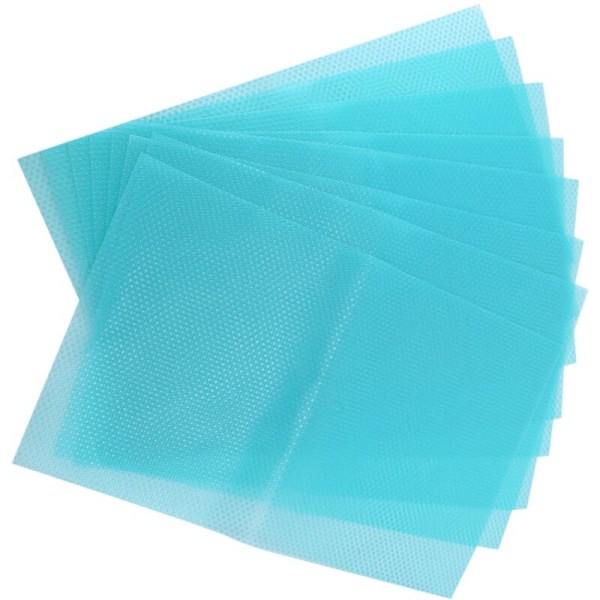 8Pcs Fridge Mats, Non-Self-Adhesive EVA Plastic Shelf Liners Fridge Placemat Table Drawer