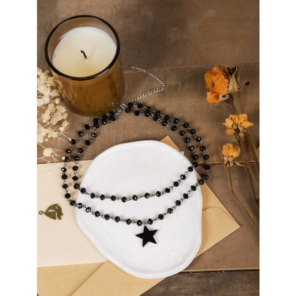Gotisk stjerne halskæde Halloween jul nytår smykker kvinders gave