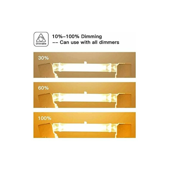 5-pack R7S halogenlampor 118mm 400W 230V, R7S halogenstav 118mm, dimbar R7S halogenlampa halogenstavslampa för byggstrålkastare, arbetslandskap