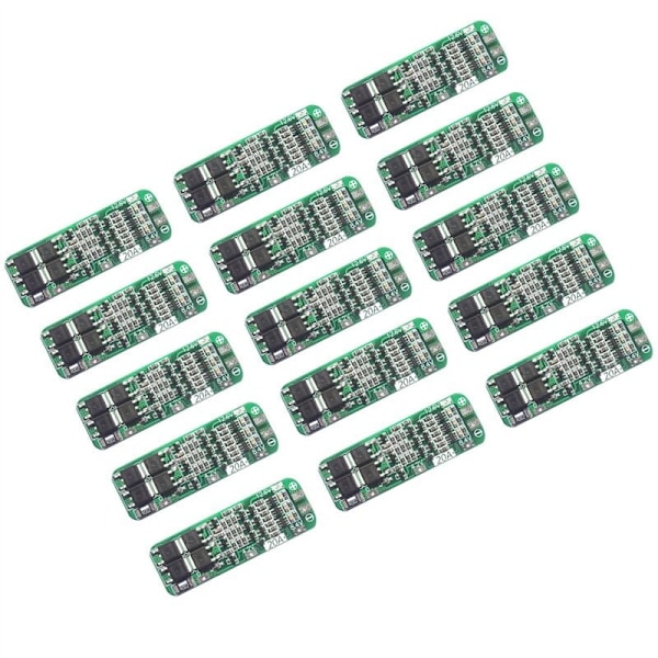 15 st 3S 20A litiumbatteri 18650 laddare PCB BMS skyddskort 18650 Li-Ion batteriladdningsmodul 11.1V 12V 12.6V