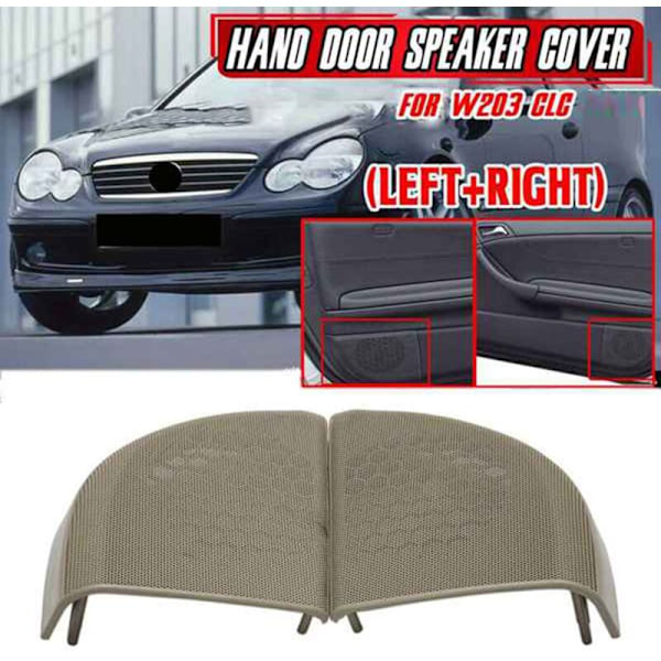 2 st Car Door Speaker Cover A20372703887E94 Grille för W203 C-Klass Coupe Dörrar