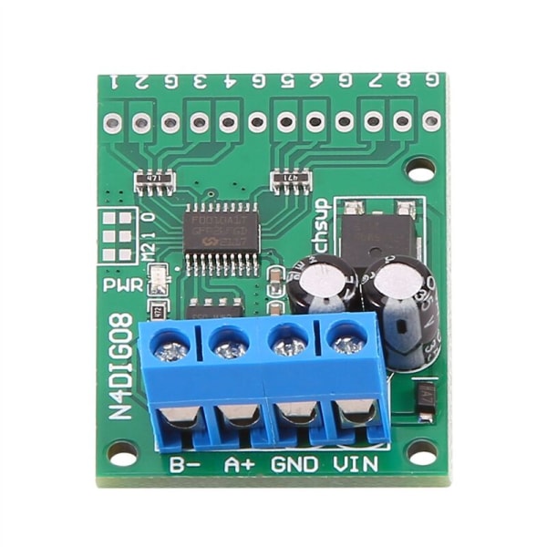 Digital in-/utgångsmodul 8 kanaler TTL LvTTL CMOS RS485 IO-kontrollmodul Modbus Rtu-kort för PLC-relä, (ingen stift)
