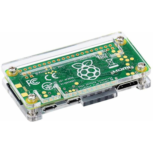 Akryl 4 i 1 Kit til Zero W og Pi Zero med Køleplade