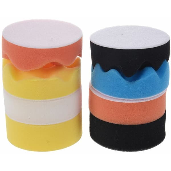 11 stk. 76mm Kit Høj Grov Polering Buffing Voksning Buffer Pad til Bilpolermaskine