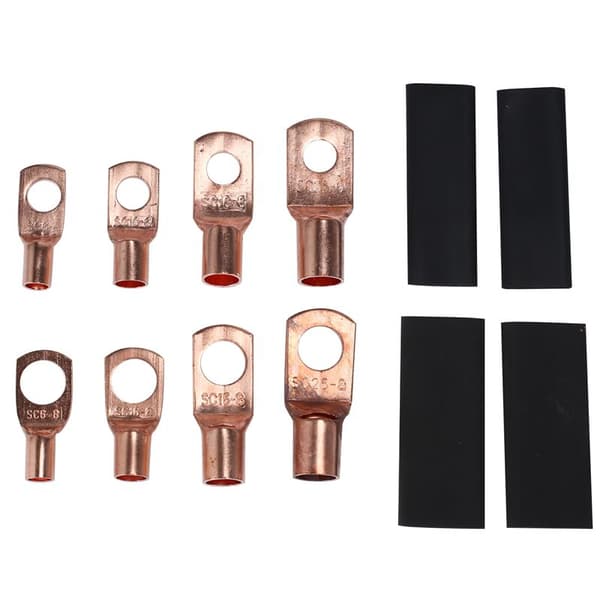 260PCS Crimp SC Kobber Ring Terminal Kabelforbindelsessæt