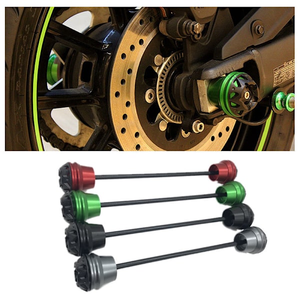 Motorcykel Aksel Slider Gaffel Hjul Beskytter Kit til VN650 S 650 EN650 2015-2021 Rød