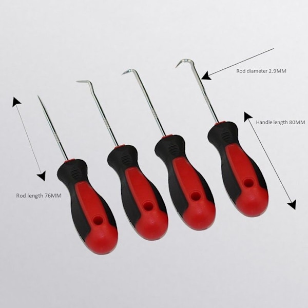 4 st verktygspackning skrapa bort verktyg krok gummi dragare skruvmejsel hand DIY bil set