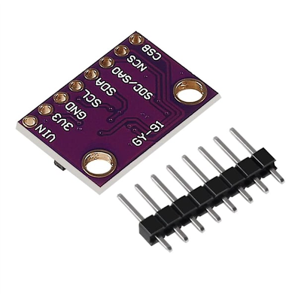 2 st MPU9250 BMP280 SPI IIC/I2C 10DOF Accelerometer Gyroskop Kompass 9-axlig Sensormodul GY-91