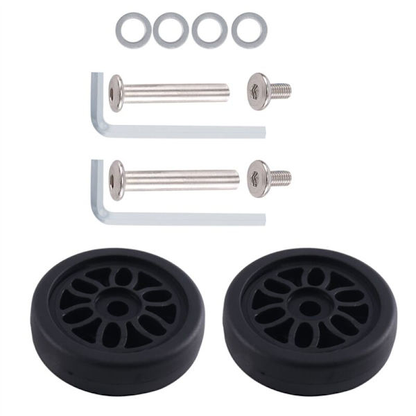 50Mm X12Mm Bagageudskiftningshjul Slidstærke PU-hjul Kuffertudshjul Udskiftningshjul til Bagage