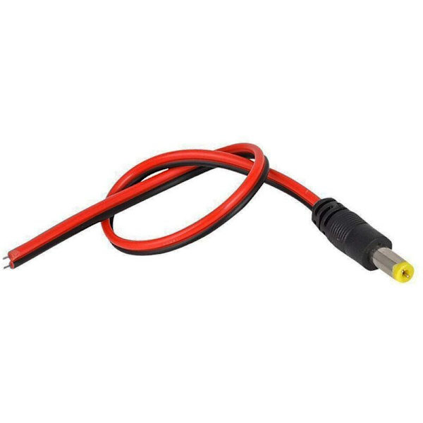10 Par 12V DC Strøm 5,5x2,1mm Pigtail Han Hun, DC Strøm Pigtail, Kabel Stikledning til CCTV Sikkerhed
