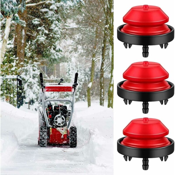 Snöslunga Primer Bulb Universal Yard Machine Snöslunga Bulb Ersätter, Snöplog Tillbehör，Tecumseh 570682A AV520 HMSK100 HMSK105（4 stycken）