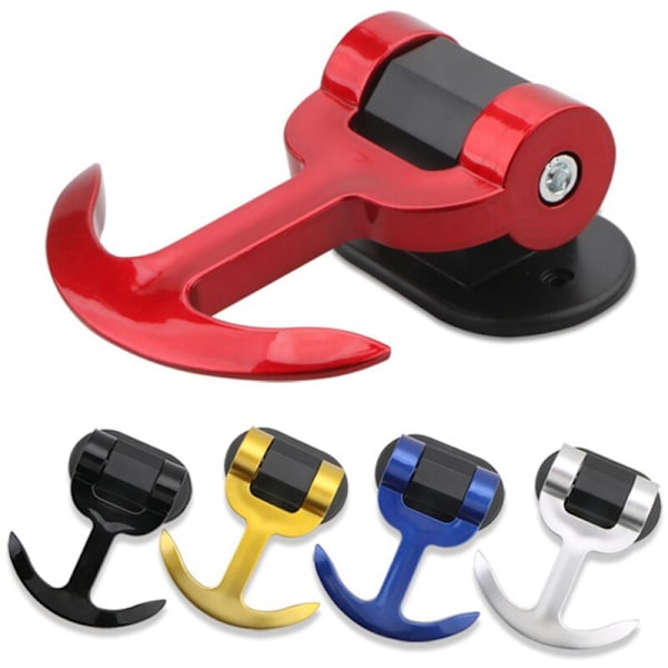 Biltrailerkrok Racing Auto Bakre Stötfångare Bogsering T-Adhesive Hitch Tillbehör -Röd