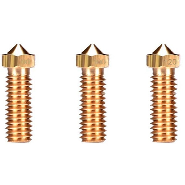 For Volcano Dyse til 3D Printer Hot End -V6 Høj Temperatur 1.75mm Filament (20 Sæt)