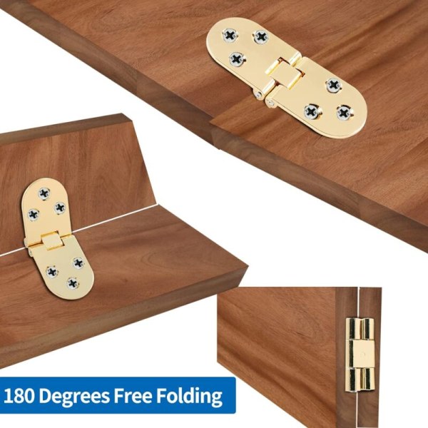 4 stk Heavy Duty Folding Table Hinges Sinkronlegering Flip Top Hinge for Sewing Machine Hinge (3.1x1.2inch)