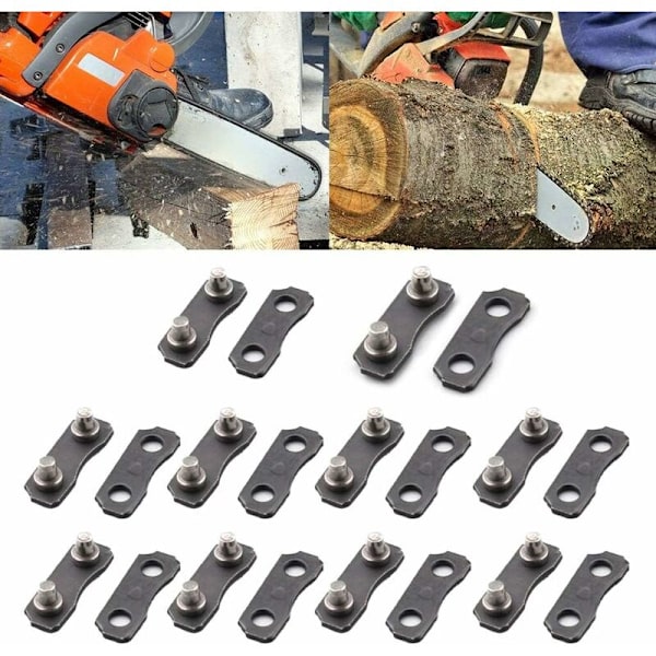 10 stk motorsagkjede reparasjonssett for 3/8-LP Master Link Gauge stropper Gauge verktøy svært godt matchet med original