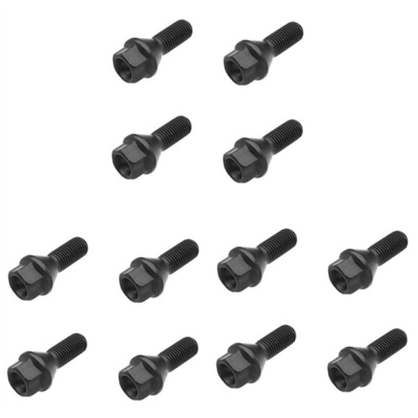 12 stk. sorte hjulmutterboltkåper for E30 E36 E46 E60 E90 36136781150