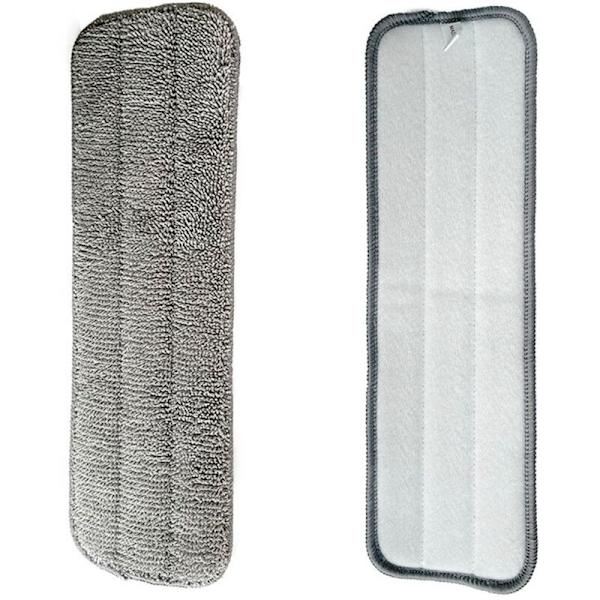 6 Pakkia Mikrokuitu Puhdistusmopin Päällisiä, Kosteita ja Kuiva, 38X11CM, Sopii Useimpiin Suihkumoppeihin ja Revealing-Moppeihin