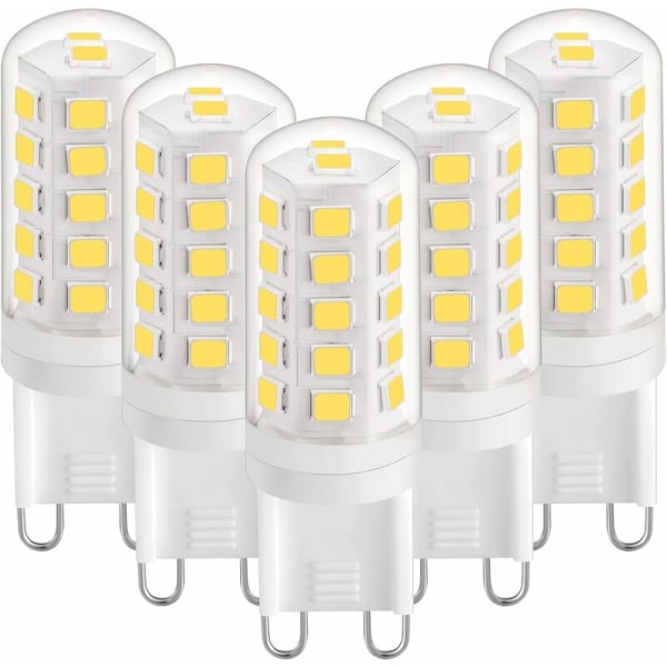 G9 LED-lamppu 3W luonnonvalkoinen 4000K, G9 LED-lamput 420LM, 28W 40W halogeenilamppu vastaava, G9 LED-maissilamput pöytävalaisimeen, välkkymätön, AC 220-240V,