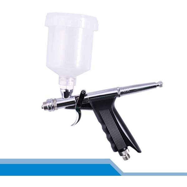 0,5 mm Professionell Airbrush-set med Munstyckslock, Anslutningstillbehör, Verktyg för Modellering av Bilar, Väggmålning, Nagelspay