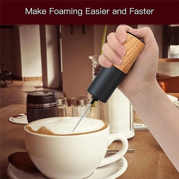 Håndholdt melkeskummer, håndholdt kaffeskummer, håndholdt elektrisk rører, melkeskummer for cappuccino A