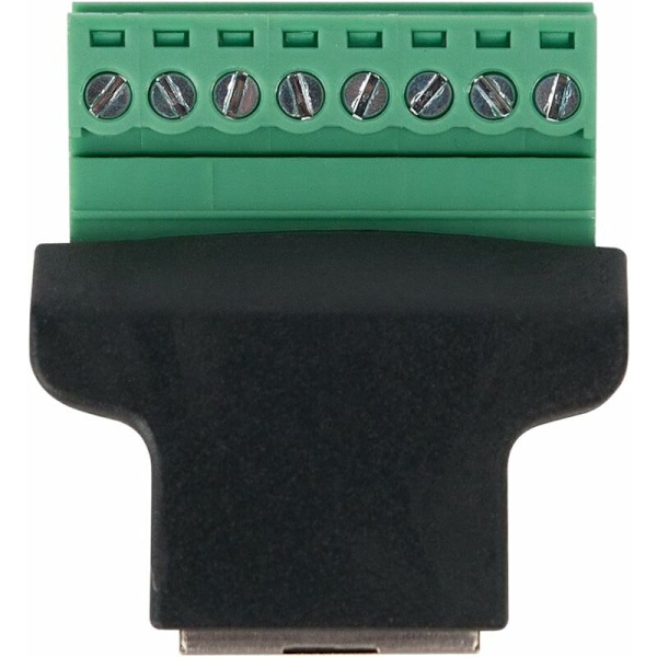 Rj45-hona till 8-stifts skruvterminalblock-kontakt Cat7 Cat6 Cat5 Cat5e Ethernet-förlängningskabel CCTV-adapter Digital Dvr-nätverksadapter Inline Co