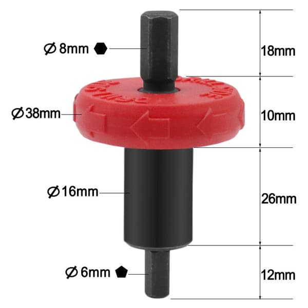 Pakke med 1 boradapter for Troy-Bilt buskrydder