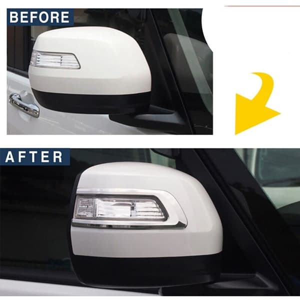 1 par ABS krom sidespeil stripe deksel trim klistremerker for Stepwgn
