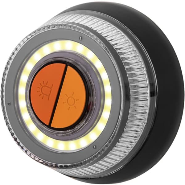 360º roterende nødlys og 16V lommelygte