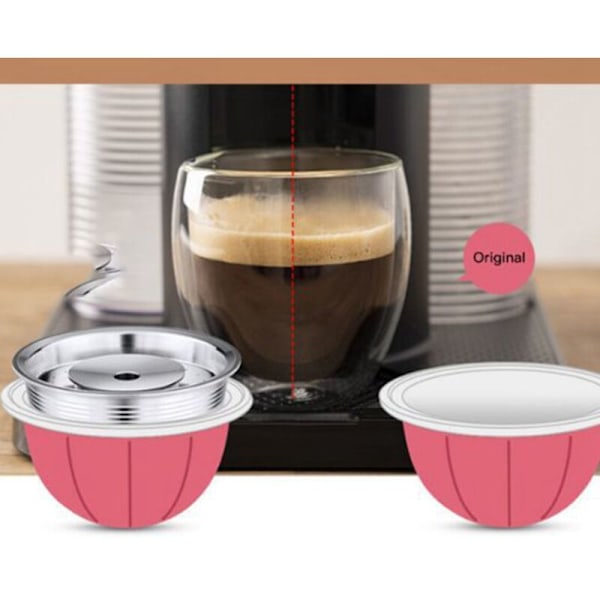 Genanvendelig Kaffepod til Vertuoline GCA1 & ENV135 Rustfrit Stål Genopfyldbare Filter Dosering A