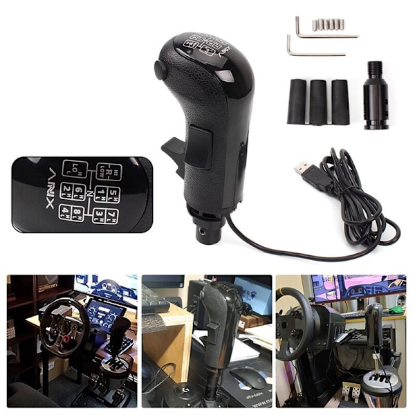 USB High Low Gear Simulator Gearskifte Knappen til G29 G27 G25 TH8A ATS ETS2 HB043 Gearskifte Knappen