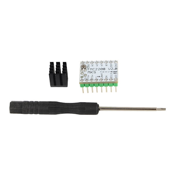 MKS TMC2208 3D-printertilbehør - Lydløs Trinmotor Driver med Køleplade