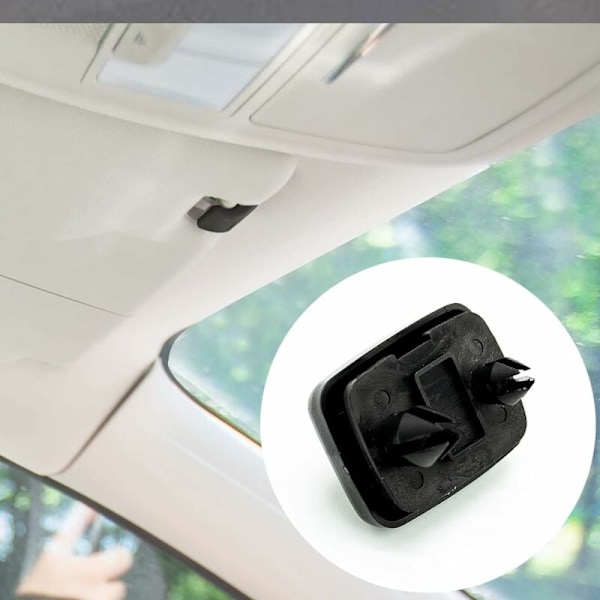 1 Pack Solskyddsskärmsklämma, Solskyddsskärmsklämma, Solskyddsskärmkrok Hållare för Audi A1 A3 A4 A5 Q3 Q5 (8E0 857 562) A7 B6 B7 B8 S4 S5