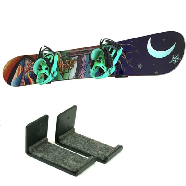 Minimalistisk snowboard-displaystativ, veggmontert oppbevaring, minimalistisk veggmontering for surfebrett/midtre displaystativ