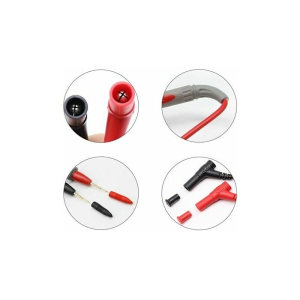 1000V 20A Digital Universal Multimeter Probtestledningar Nålspets Multitester Ledningsprob Trådpenna Kabel, Fonepro