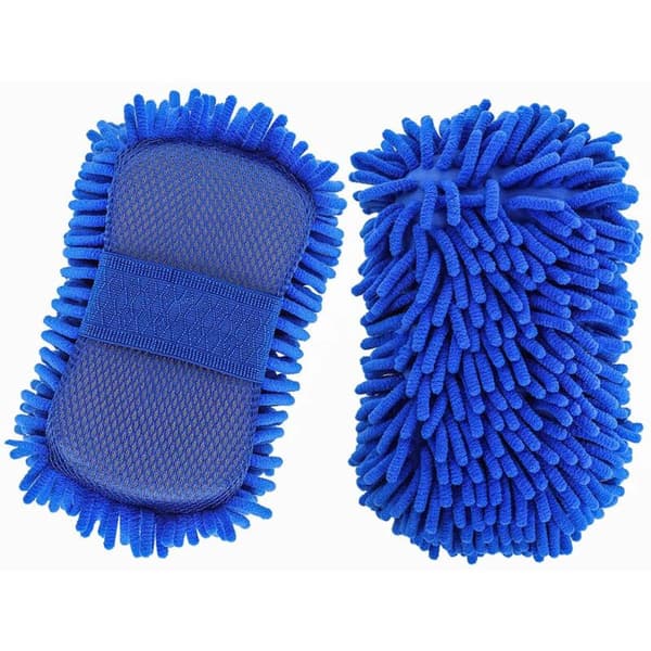 2 stk. Mikrofiber Chenille Vaskemitt for Bilvask